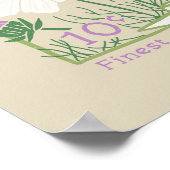 Poster mit Samenpaket für Cosmos-Blumen (Ecke)