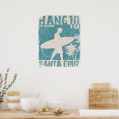 Poster mit Santa Cruz Surfer Print (Küche)