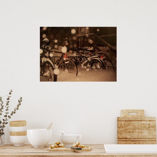 Poster mit schönem Winterbild (Küche)