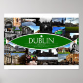 Poster mit Szenen aus Dublin (Vorne)