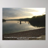 Poster mit Theodore Roosevelt Zitat (Vorne)