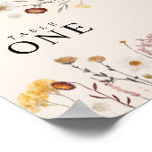 Poster mit Tischnummern für wilde Blumen (Ecke)