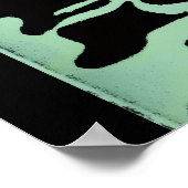 Poster mit Totenkopf-Design (Ecke)