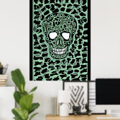 Poster mit Totenkopf-Design (Heimbüro)