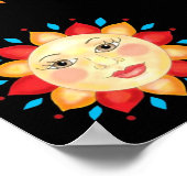 Poster mit vier Sonnenkollektoren (Ecke)