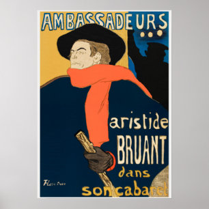 Poster mit Vintage-Buchcover