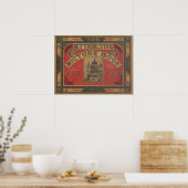 Poster mit Vintage-Buchcover (Küche)