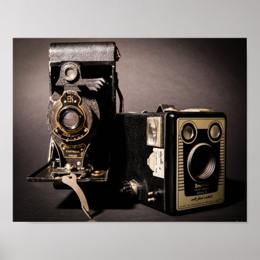 Poster mit Vintage-Kameras (Vorne)