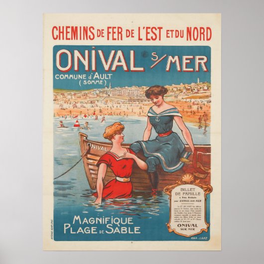 Poster mit Vintage Poster Print aus Frankreich (Vorne)