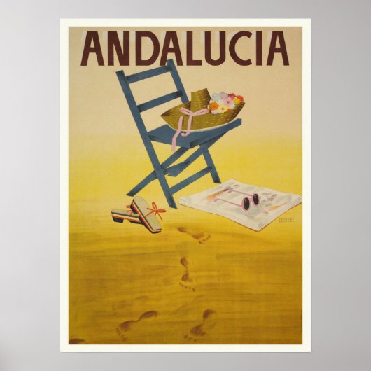 Poster mit Vintagem Spanien drucken (Vorne)