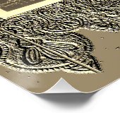 Poster mit Vintagem Tänzer (Ecke)