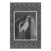 Poster mit Vintagem Tänzer (Vorderseite)