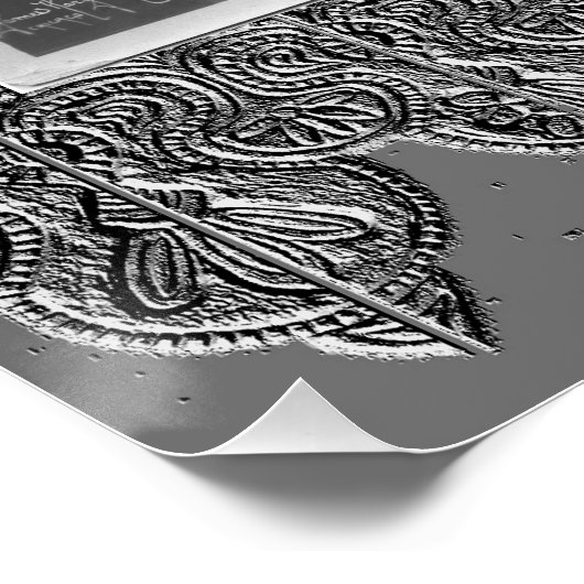 Poster mit Vintagem Tänzer (Ecke)