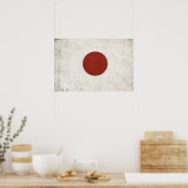 Poster mit Vintager Fahne aus Japan (Küche)