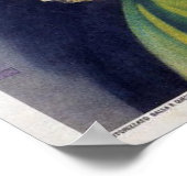 Poster mit Vintager italienischer Modedrucke (Ecke)