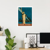 Poster mit Vintager New Yorker Poster-Print (Heimbüro)