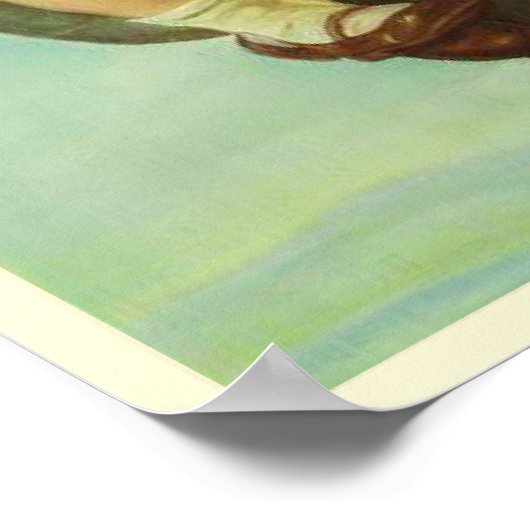 Poster mit Vintager Stalin-Propaganda (Ecke)