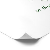 Poster mit weißer Rose/Print (Ecke)