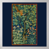 POSTER MIT WILLIAM MORRIS "PHEASANT" DESIGN (Vorne)