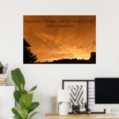 Poster mit Zitat. (Heimbüro)