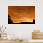 Poster mit Zitat. (Küche)