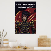 Poster mit Zitat aus dem Buch 'Powerless' (Küche)