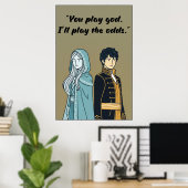 Poster mit Zitat aus Powerless Book (Heimbüro)