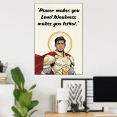 Poster mit Zitat aus Powerless Book (Heimbüro)