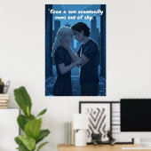 Poster mit Zitat aus Powerless Buch (Heimbüro)