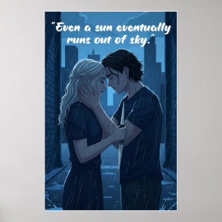 Poster mit Zitat aus Powerless Buch