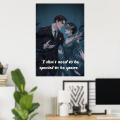 Poster mit Zitat aus Powerless Buch  (Heimbüro)