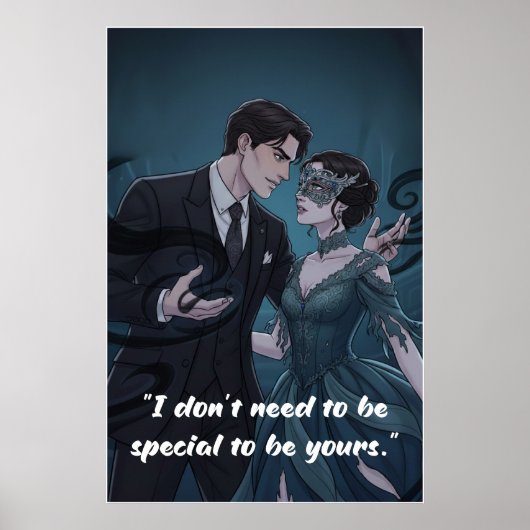 Poster mit Zitat aus Powerless Buch  (Vorne)