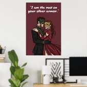Poster mit Zitat aus Powerless – Ich bin der Rost  (Heimbüro)