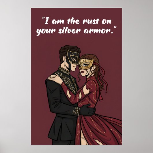 Poster mit Zitat aus Powerless – Ich bin der Rost  (Vorne)