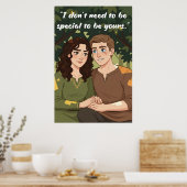 Poster mit Zitat ohne Macht (Küche)