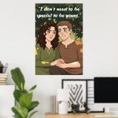 Poster mit Zitat ohne Macht (Heimbüro)