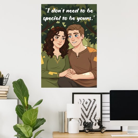 Poster mit Zitat ohne Macht (Heimbüro)