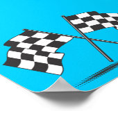 Poster mit zwei überkreuzten Markierungen (Ecke)