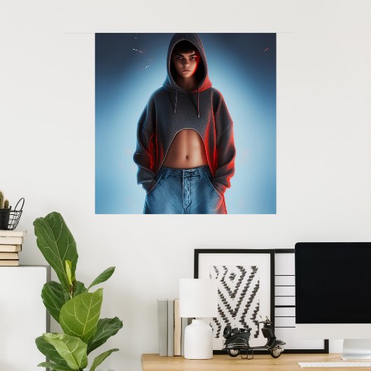 Poster Mode Jeans (Heimbüro)