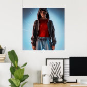 Poster Mode Jeans (Heimbüro)