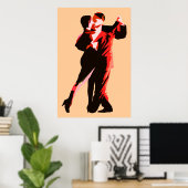 Poster modern3 rot (Heimbüro)