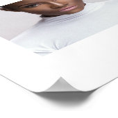 Poster - Modernes Schwarzes Frauenportrait (Ecke)