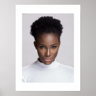 Poster - Modernes Schwarzes Frauenportrait