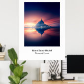 Poster - Mont Saint-Michel Normandie Frankreich (Heimbüro)