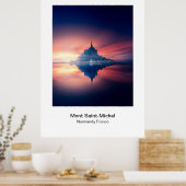 Poster - Mont Saint-Michel Normandie Frankreich (Küche)