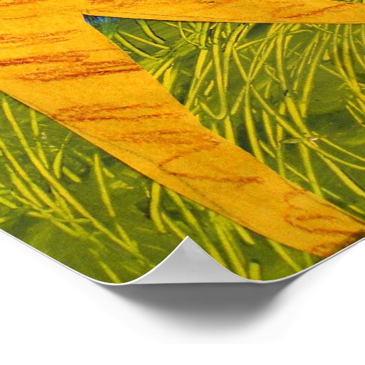 Poster-Moonlit Giraffe - Kunstwerk von Carter - Al Poster (Ecke)