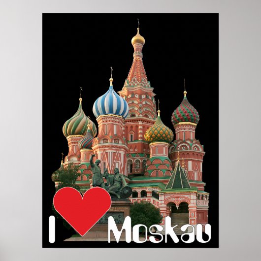 Poster Moskau Russland Russia (Vorne)