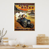 POSTER: MOTORSPORT INDIANAPOLIS 1914 POSTER (Küche)