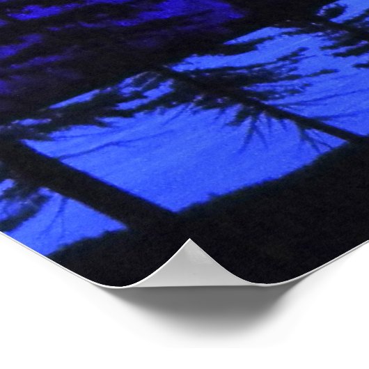 Poster ~ Mount Shasta in Starlight (Ecke)