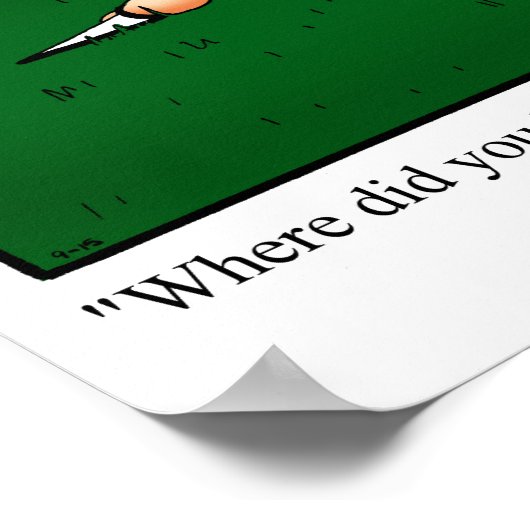 Poster "Mow the Lawn" des Spaßes "Funny Marriage" (Ecke)